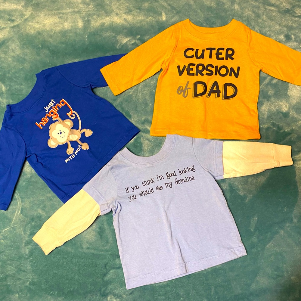 ⚡️SOLD⚡️0-3 long sleeve shirt bundle